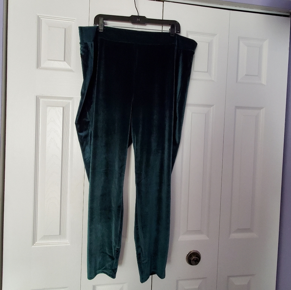 TORRID Velour Teal Green Leggings